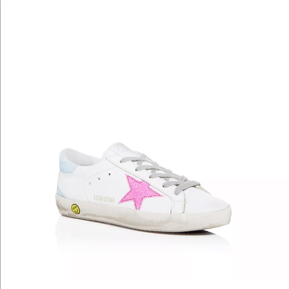 Girls super star glitter low top Golden Goose